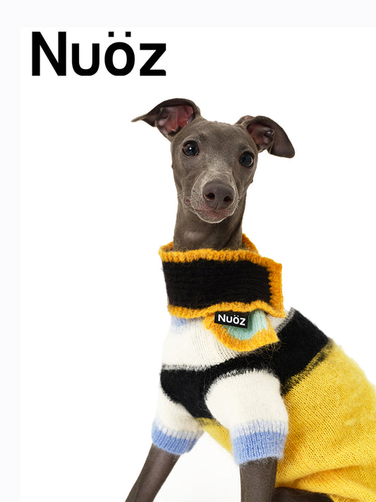 Limited Edition Handcrafted Custom Color-blocked Pet Scarves