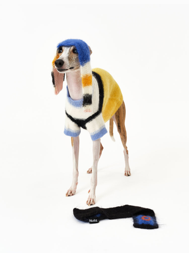 Limited Edition Handcrafted Custom Color-blocked Pet Scarves